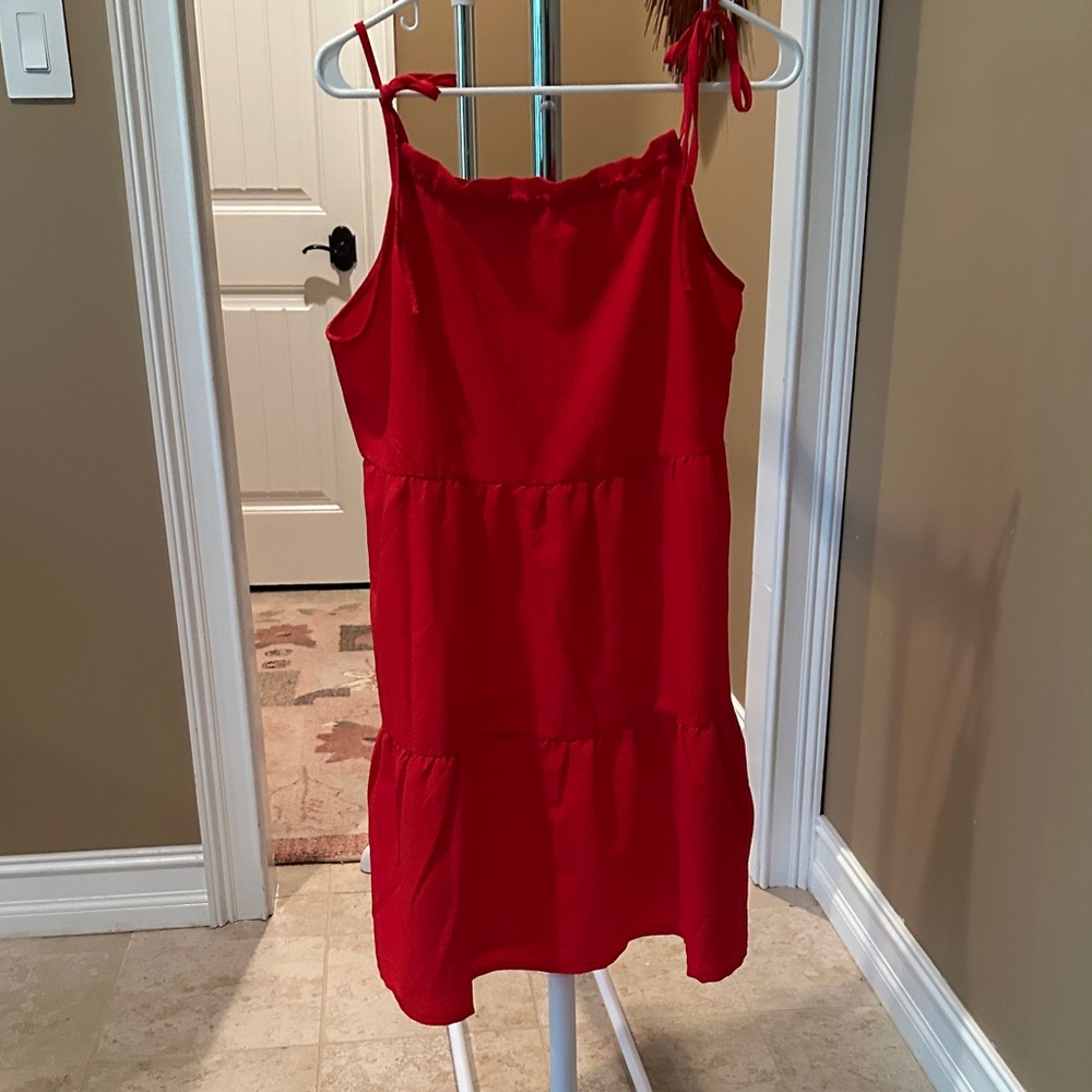 Red Sleeveless Dress